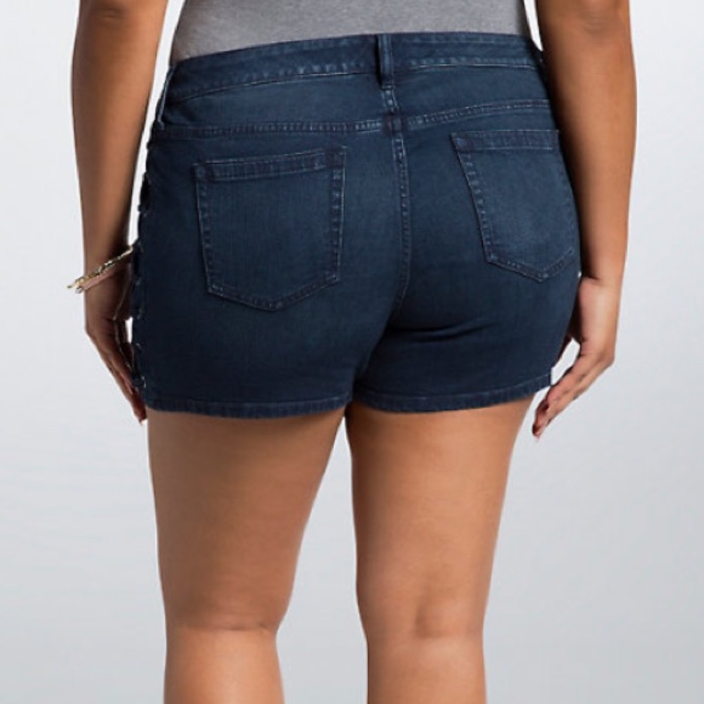 Torrid | Lace Up Shorts - Picture 3 of 8